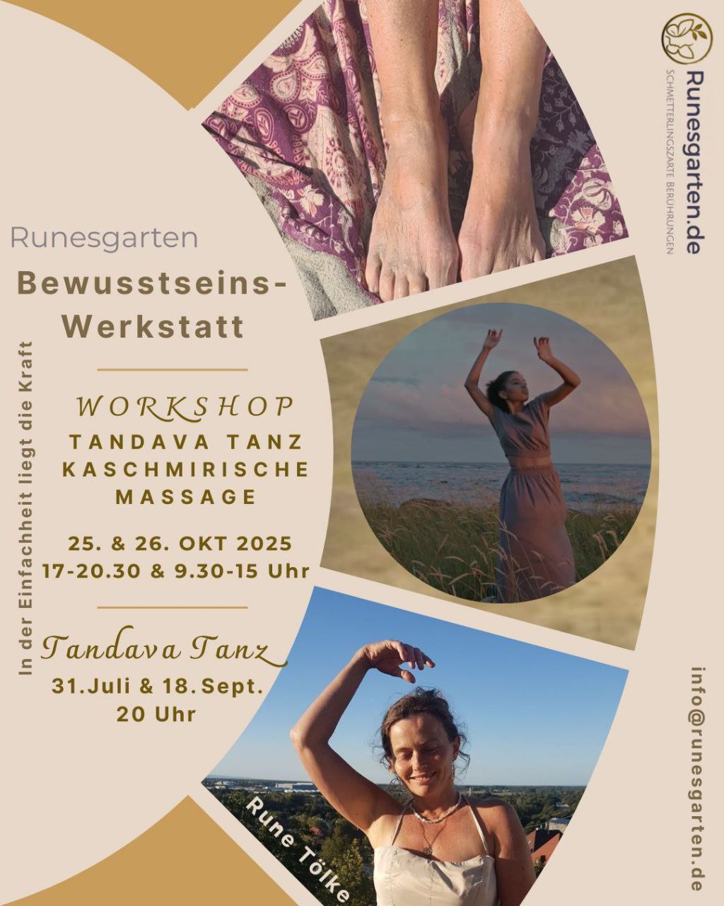 Tandava-Tanz- und Massage- Workshop.