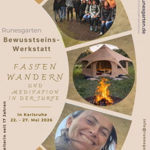 Fasten · Wandern · Meditation in Rune’s Garten an Pfingsten