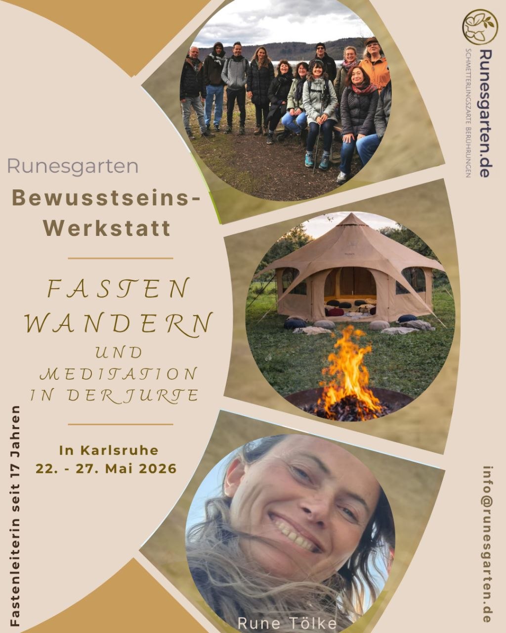 Fasten · Wandern · Meditation in Rune’s Garten an Pfingsten